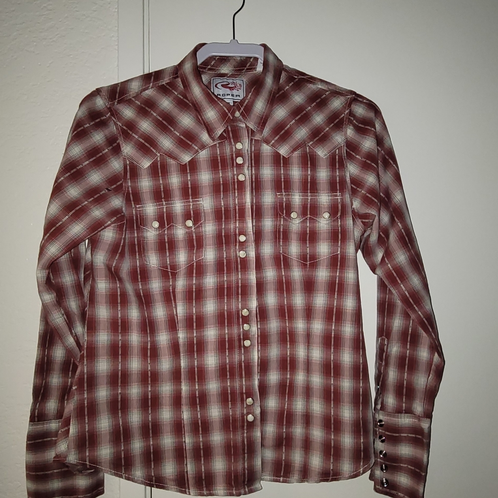 Roper Woman's snap-on Western Shirt M